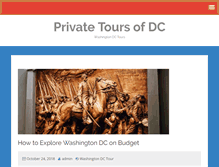 Tablet Screenshot of privatetoursofdc.com